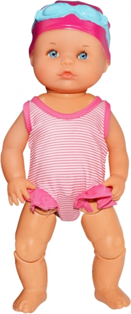Poupée de bain flottante en tenue rose