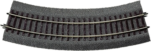 Roco Line Rail courbe R2 avec ballast