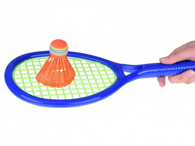 Ensemble sportif 3 en 1 : Filet de volley-ball, set de badminton, disque volant