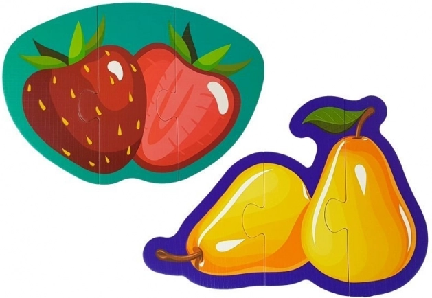 Fruits colorés pour reconnaître formes et couleurs