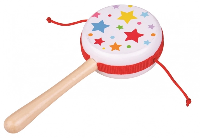 Bigjigs Toys Tambour en bois étoiles 1 pièce