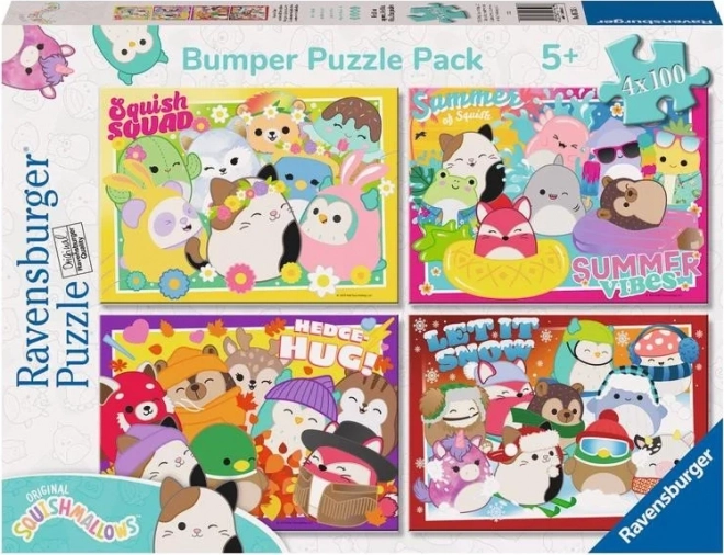 Puzzle Ravensburger Squishmallows 4x100 pièces