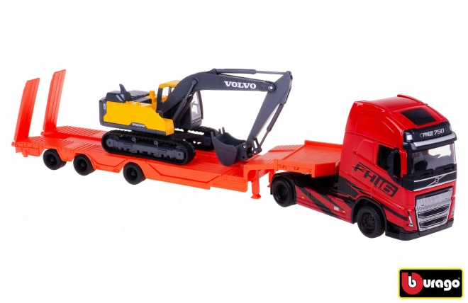 Camion de Construction avec pelle Volvo
