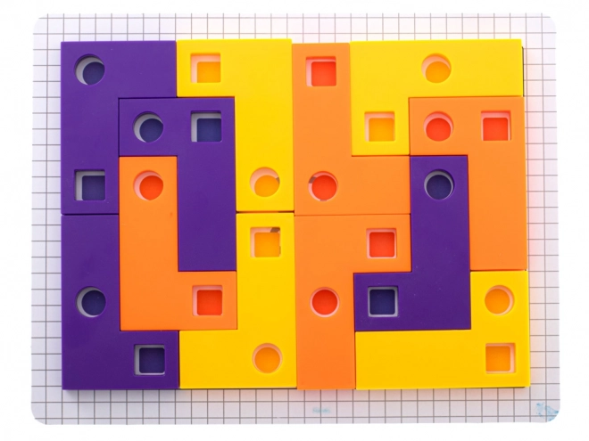 Jeu logique Puzzle Tetris avec cartes