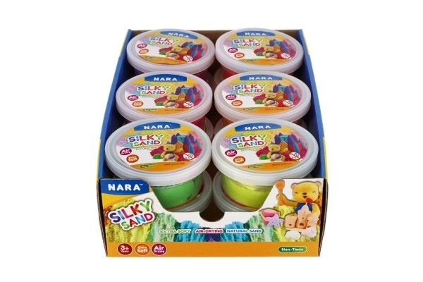 Sable coloré créatif Nara Silky Sand en boîte