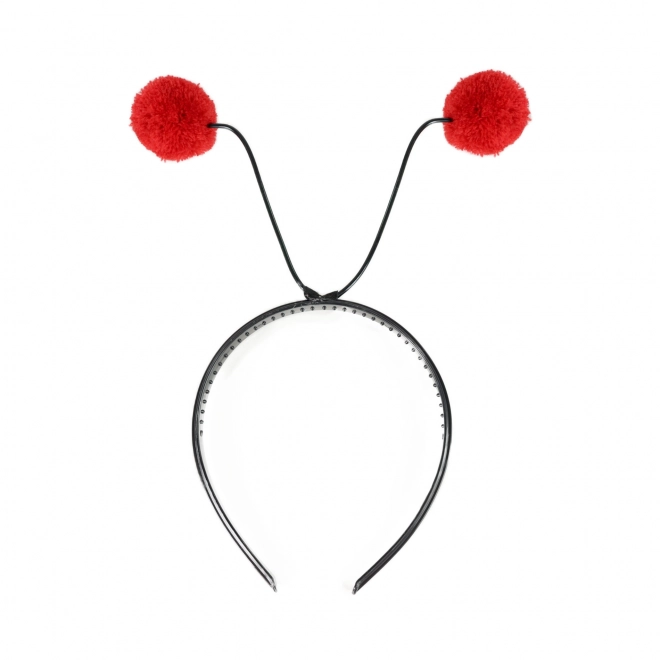 Serre-tête coccinelle avec antennes pour enfants