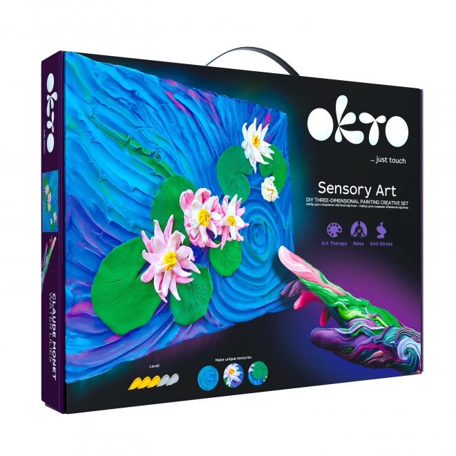 OKTO SENSOTY ART kit créatif "Nénuphars" 30x40 cm