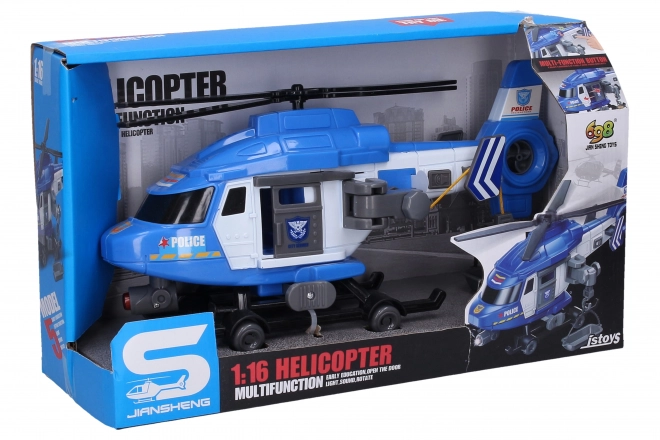 Hélicoptère de police avec effets 29 cm