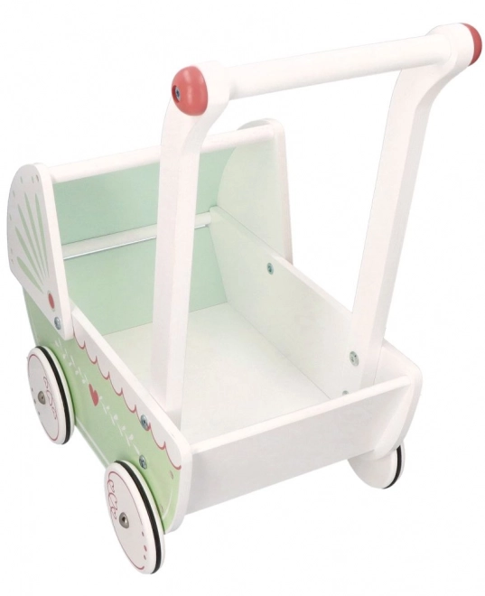Poussette en bois pour poupées