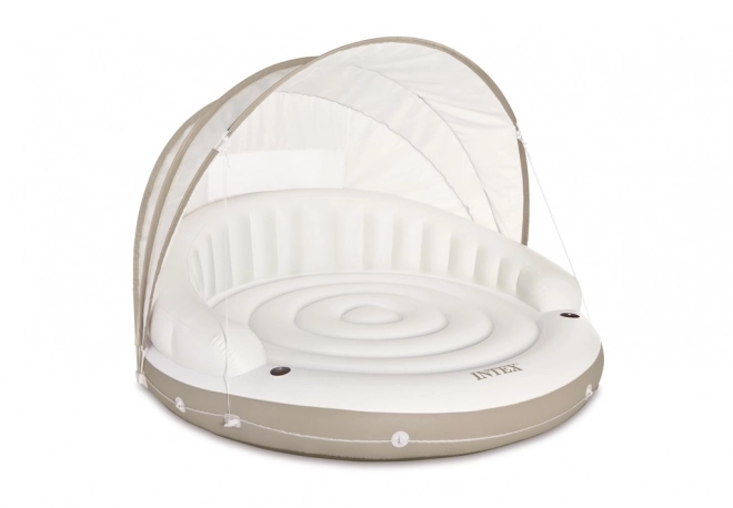 Chaise longue gonflable avec filet
