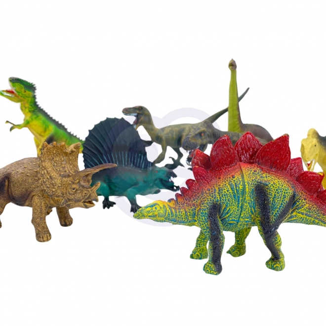 Ensemble de figurines de dinosaures avec tapis de jeu et mallette
