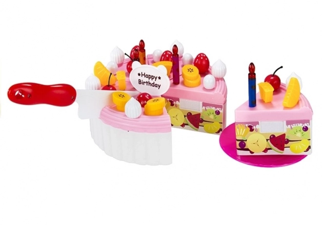 Ensemble de gâteau d'anniversaire avec scratch Desserts