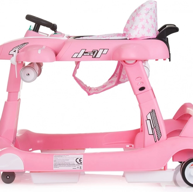 Trotteur 3en1 Avion Rose