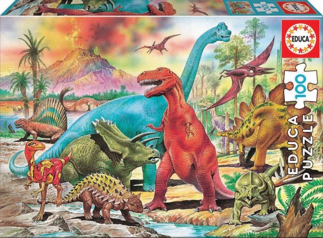 Puzzle dinosaures 100 pièces