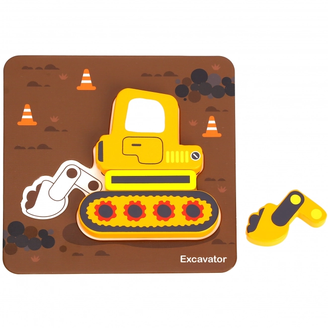 Puzzle en bois véhicules Montessori Woopie FSC