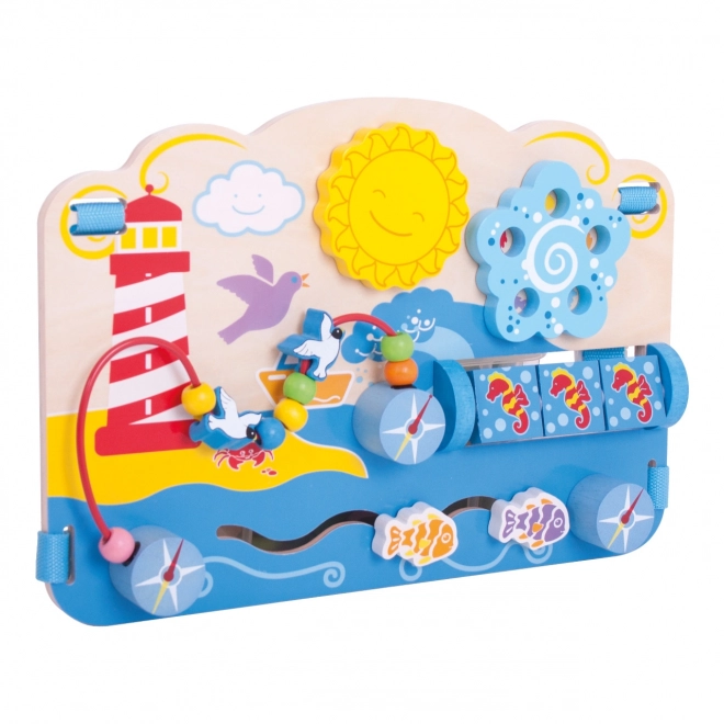 Bigjigs Baby Planche motrice en bois mer