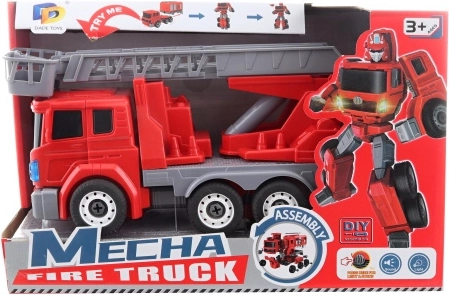Camion de pompiers et robot à piles
