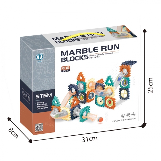 Piste à billes magnétique 66 pcs