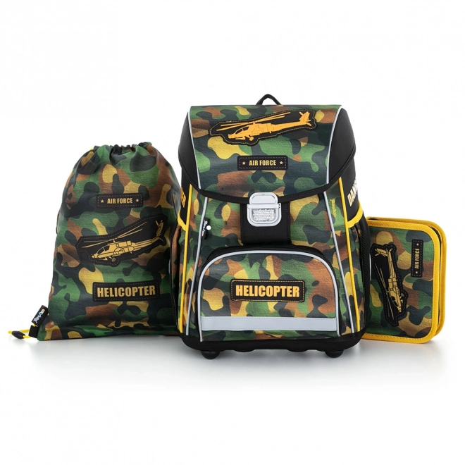 Ensemble scolaire 3 pcs PREMIUM Hélicoptère