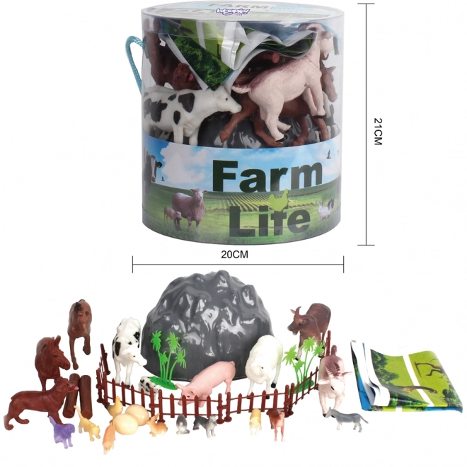 Woopie set de figurines animaux de la ferme 34 pcs