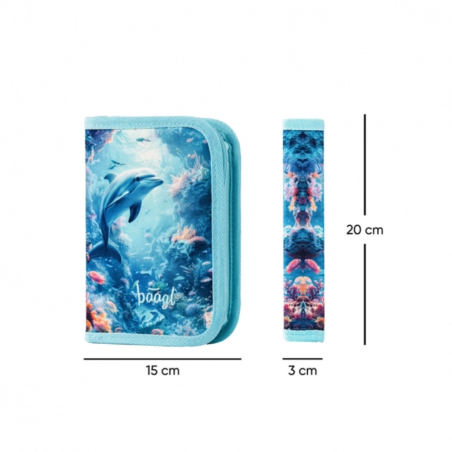 Trousse scolaire à un étage Dauphin