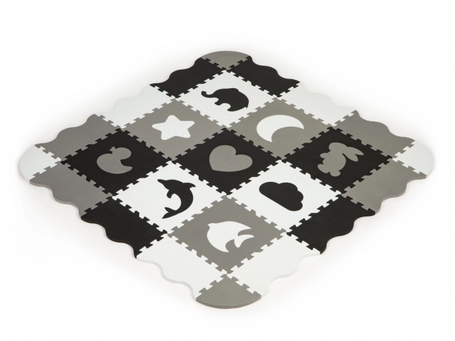 Tapis en mousse ECOTOYS avec clôture et piscine de 25 pièces