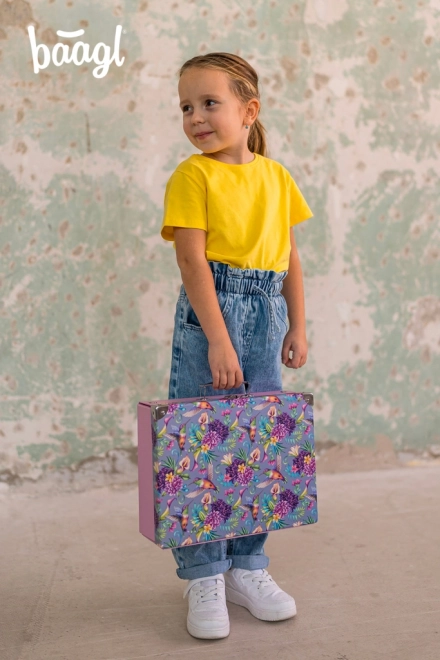 BAAGL Valise scolaire pliable Kolibri avec ferrures