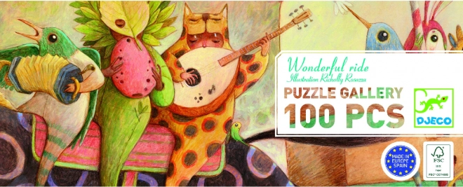 Puzzle panoramique DJECO Balade Merveilleuse 100 pièces