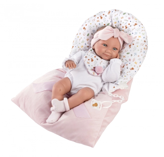 Llorens 73901 NOUVEAU-NÉ FILLETTE - poupée réaliste bébé avec corps tout en vinyle - 40 cm