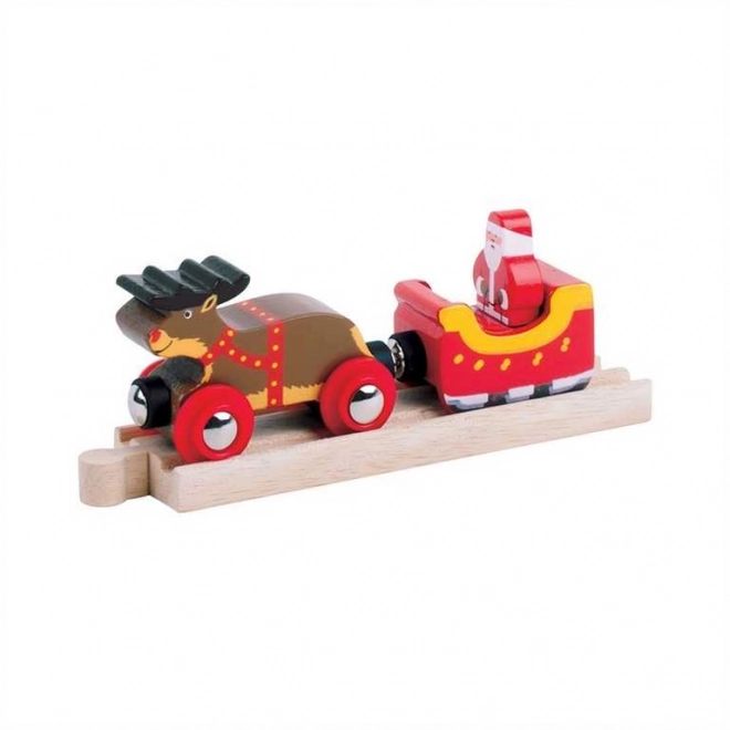 Bigjigs Rail attelage du Père Noël + rail