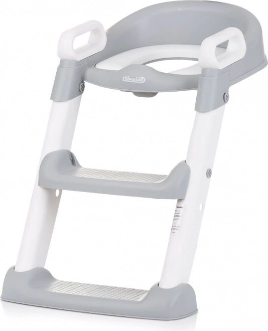 CHIPOLINO Siège de toilette avec échelle Skippy – gris