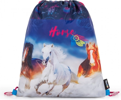 Sac de sport avec motif cheval Oxybag 30 × 37 cm