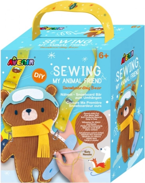 Kit créatif de couture d'amis animaux - ourson