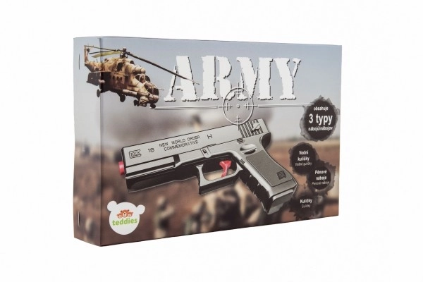Pistolet à billes avec accessoires 20 cm