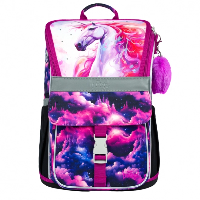 BAAGL 5 SET Zippy Royaume de Licorne: cartable, trousse, sac, chemise, boîte