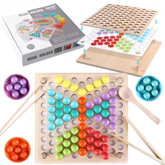 Boules colorées mosaïque Montessori Woopie