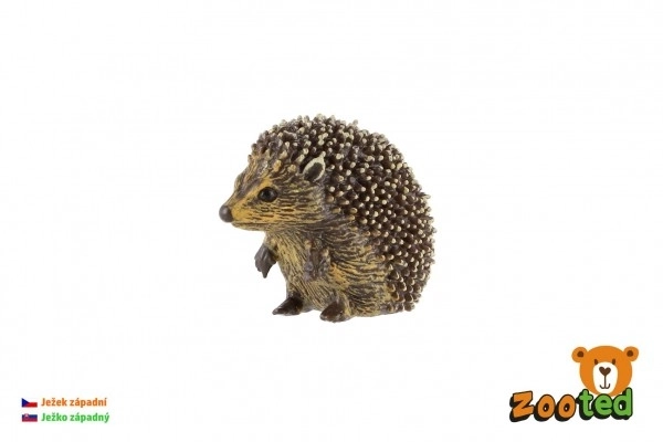 Hérisson occidental en plastique zooted 4cm dans un sac