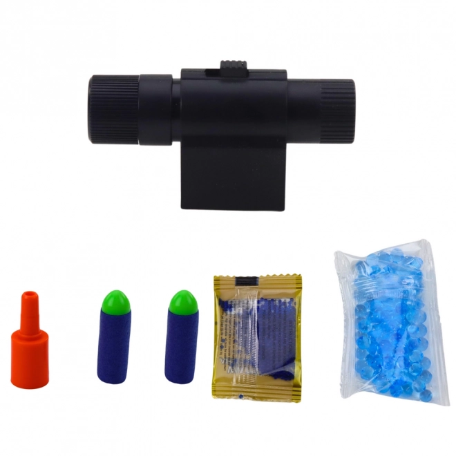 Pistolet à fléchettes en mousse et billes d'eau avec laser