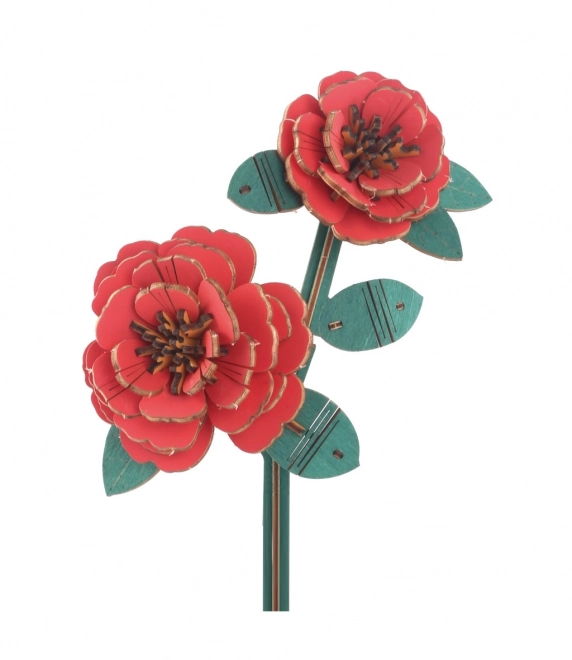 Casse-tête 3D en bois Camélia