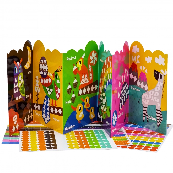 Autocollants géométriques animaux Woopie pour un apprentissage créatif