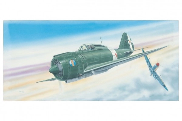 Maquette Reggiane RE 2000 Falco 1:48 16,1x22cm dans une boîte de 31x13,5x3,5cm