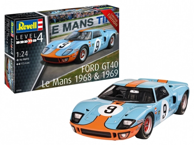 Modèle de voiture en plastique Ford GT40 Le Mans 1968 1/24