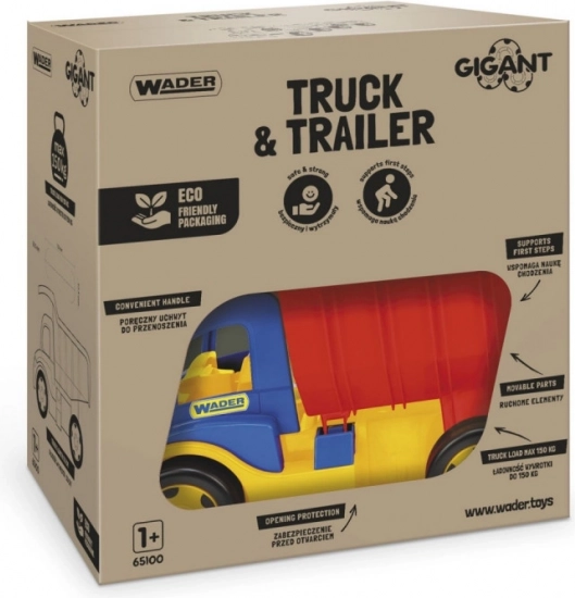 Camion-benne géant avec remorque 107 cm Wader
