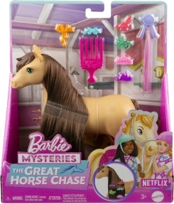 Cheval Barbie Pepper avec crinière brune à styliser