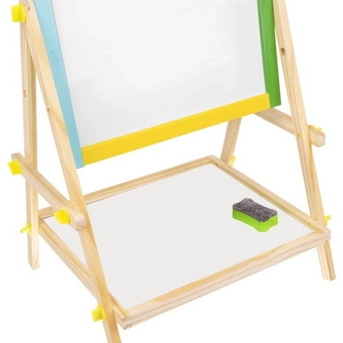 Tableau double face en bois pour enfants