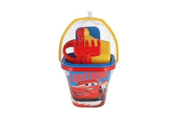 Ensemble pour sable Voitures en plastique 5 pièces 26x18cm dans un filet 12m+ Wader
