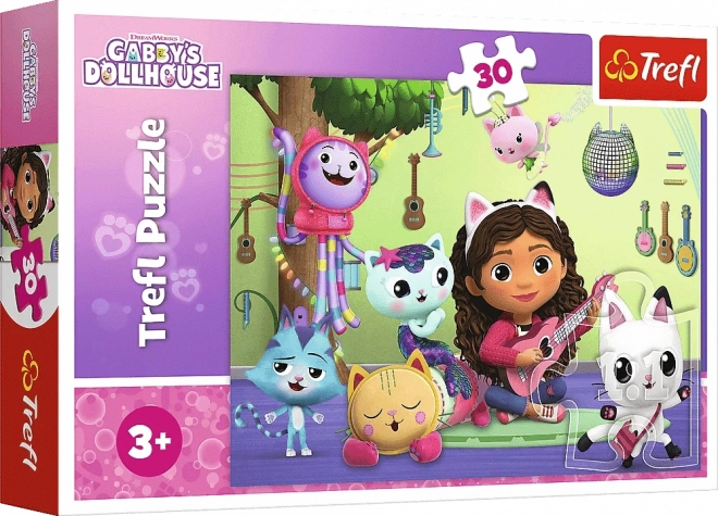 Puzzle 30 pièces Gabi et sa maison enchantée, La Maison des Chats de Gabi