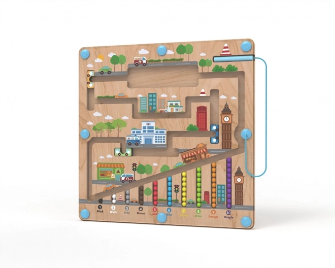 Planche de jeu magnétique pour enfants Ville