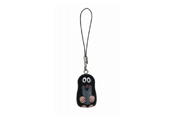 Pendentif pour clés/porte-clés Mini Taupe bois 4cm dans un sachet
