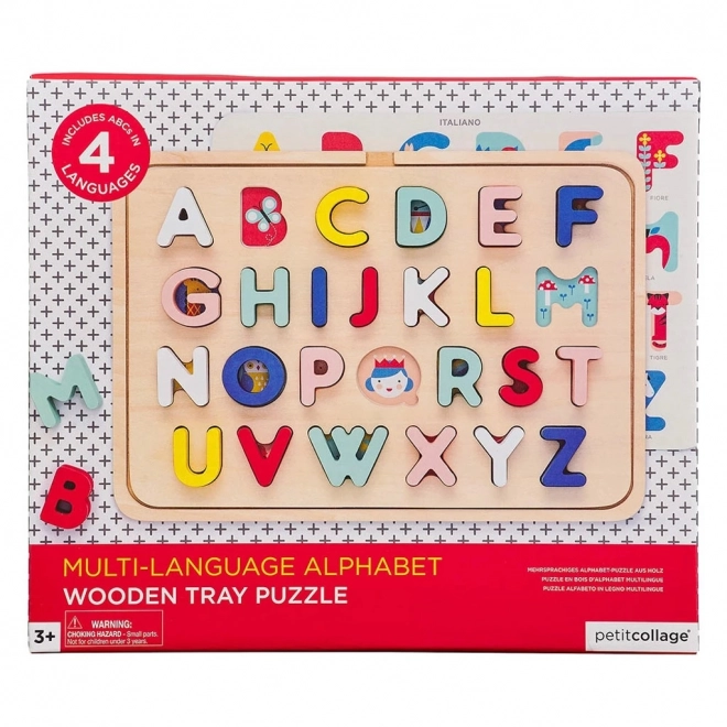 Petit Collage Puzzle en bois alphabet
